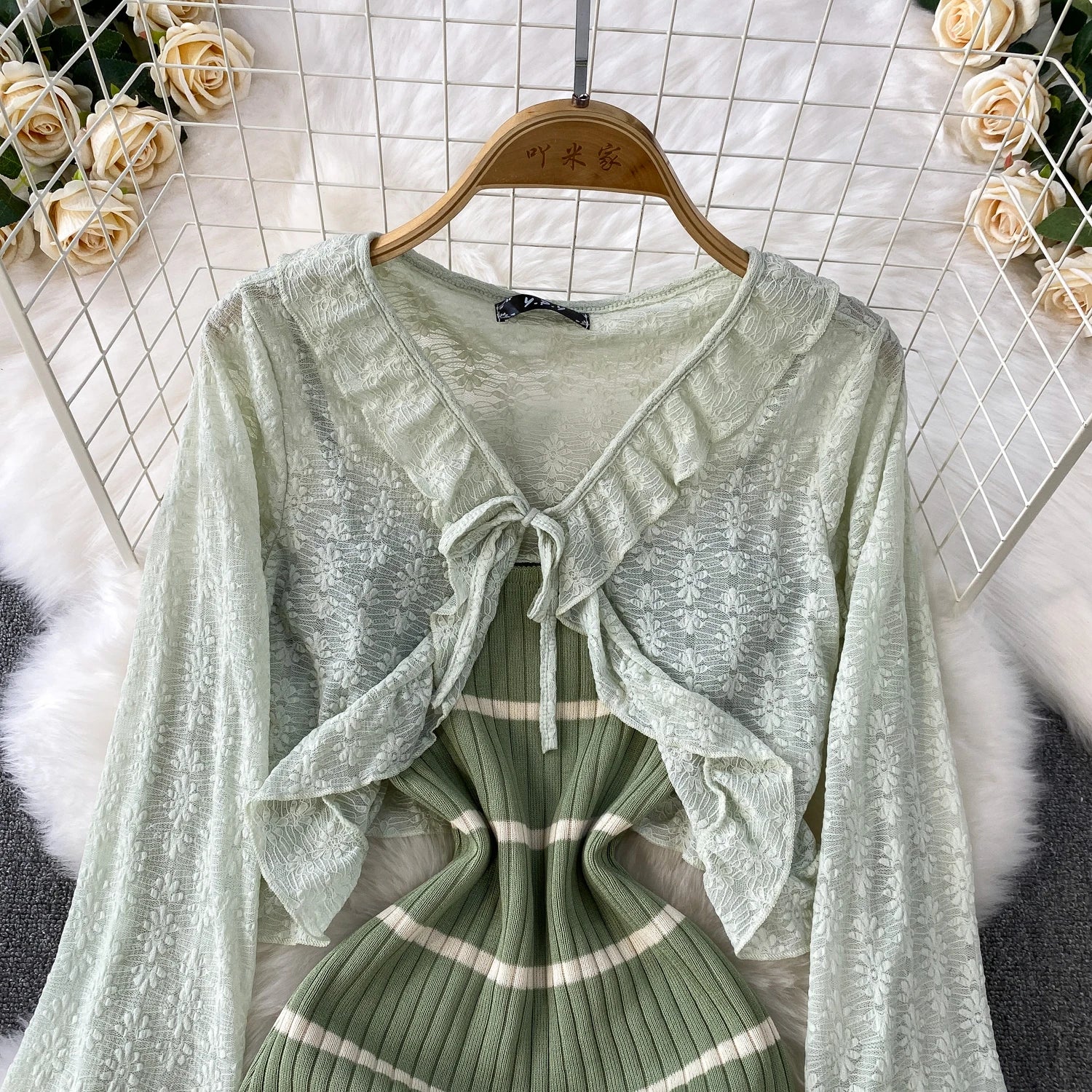 Summer Cardigan Women Knit Indoor V-Neck Button Solid Casual See Through Crop Top Korean Thin Loose Light Color Cute Beach Hot